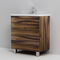 Am.Pm Тумба под раковину Gem 75 орех – фотография-2