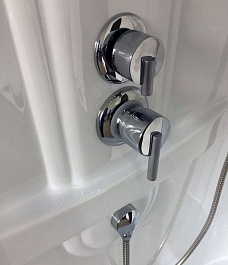 Royal Bath Душевая кабина RB 8120HP1-T-CH R (прозрачное стекло) – фотография-2