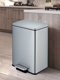 WeltWasser Ведро для мусора WW Golf MT 20L сталь матовая – фотография-2