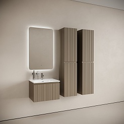 Sancos Мебель для ванной Code 60 серо-бежевая – фотография-2