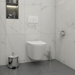 Teymi Кнопка смыва Helmi T70206 белый матовый/хром – фотография-4