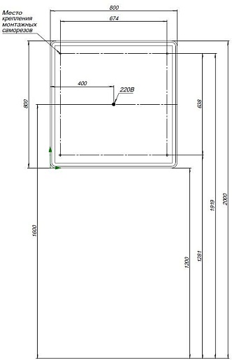 Aquanet Зеркальный шкаф Оптима 80 белый – картинка-15