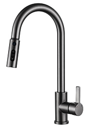 Tokito Смеситель для кухни AISAI вороненая сталь TOK-AIS-1023GM – фотография-1