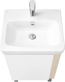 Акватон Тумба с раковиной Кантри 50 белая/дуб верона – фотография-2