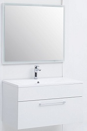 De Aqua Мебель для ванной Кубика 90, зеркало Сити – фотография-1