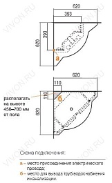 Акватон Мебель для ванной "Альтаир 62" угловая – фотография-2