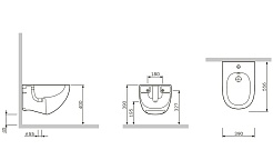 Am.Pm Биде подвесное Sensation C303411WH – фотография-4