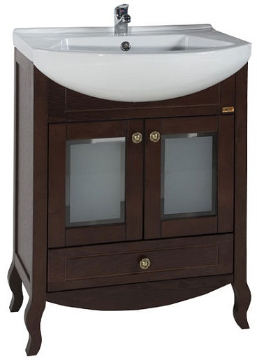 ASB-Woodline Тумба под раковину Флоренция 65 витраж бук тироль – фото, картинка, фотография-1