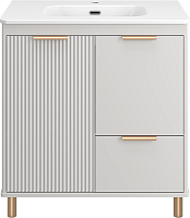 Brevita Тумба с раковиной Risacca Crema 80 серая