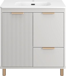 Brevita Тумба с раковиной Risacca Crema 80 серая – фотография-1