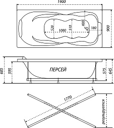 Triton Акриловая ванна Персей Экстра – фотография-11
