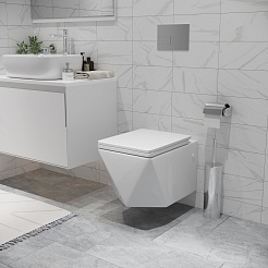 Grossman Унитаз подвесной Cristal GR-4481 белый – фотография-4