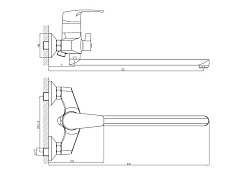 Rossinka Смеситель "F40-32" для ванны – фотография-2