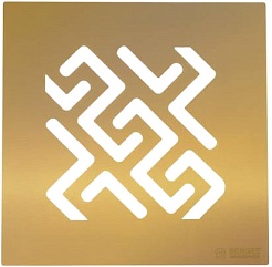 BERGES Wasserhaus Душевой трап Zentrum Antik 150 092465 золото глянец – фотография-2