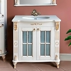 Атолл Мебель для ванной Александрия 85 K дорато – фотография-3