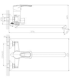 Rossinka Смеситель универсальный "T40-32" – фотография-2
