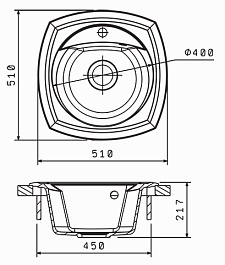 Florentina Мойка гранитная Корсика песочный – фотография-2