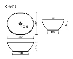 Ceramicanova Мебельная раковина Element 40 CN6016 белая – фотография-4