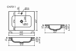 Sancos Мебель для ванной Marmi 1.0 60 дуб галифакс натуральный – фотография-6