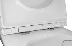 Azario Унитаз-компакт Mari AZ-79143T безободковый с бачком с сиденьем микролифт белый – фотография-14