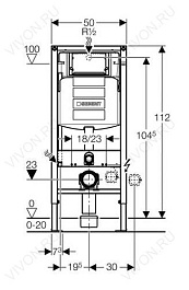 Geberit Система инсталляции Duofix UP320 111.300.00.5 для подвесных унитазов – фотография-2