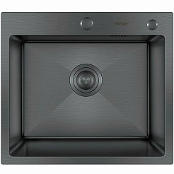 Hoffger Мойка для кухни 5045 Black ECO – фотография-1