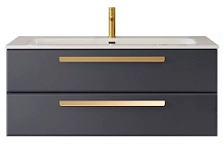 BelBagno Мебель для ванной Eco Cer-N 120 CZR-8073-120 grafito ручки сатиновое золото – фотография-3