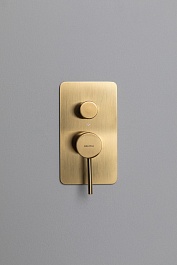 Allen Brau Смеситель для ванны Priority 5.31A11-GB (с внутренней частью, 3 выхода) золото – фотография-2