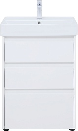 Aquanet Тумба под раковину Nova Lite 60 белая глянцевая – фотография-4