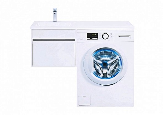 Aquanet Тумба с раковиной Токио 110 L подвесная – фотография-6