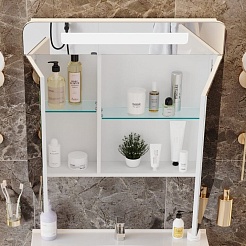 Onika Мебель для ванной Стрим 80.12 белая – фотография-17