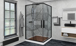 DTO  Душевой уголок KB 80-90 Black – фотография-8