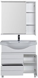 Aquanet Мебель для ванной "Доминика 90" белая (172405) – фотография-4