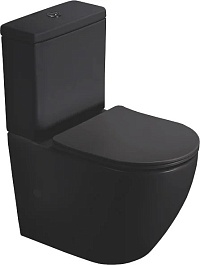 SantiLine Унитаз-компакт SL-5016MB черный матовый – фотография-1