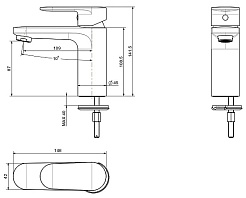 Aquatek Смеситель для раковины Ника AQ1810CR хром – фотография-3