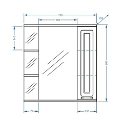 Stella Polare Мебель для ванной Кармела 75 ольха белая – фотография-6
