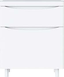Vivon Тумба с раковиной Ostin 70 напольная белая матовая – фотография-6