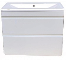 Style Line Тумба с раковиной подвесная Атлантика 100, Люкс антискрейч, PLUS