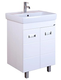 Onika Тумба под раковину Балтика-Квадро 60 напольная белая – фотография-1