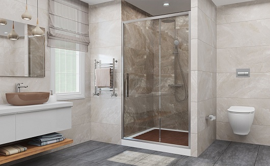 DTO Душевая дверь в нишу FC 140-160 Chrome – картинка-3