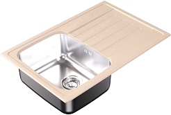 Dr. Gans Мойка кухонная Дуэт 760 латте – фотография-2