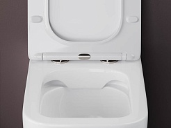 Ceramicanova Напольный приставной унитаз Cubic Rimless CN1809 белый – фотография-6