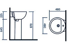 Sanita Luxe Пьедестал для раковины "ART FLORA" – фотография-2
