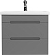 Viant Тумба под раковину Марсель 70 подвесная графит – фотография-13