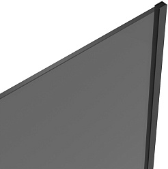 Teymi Шторка на ванну Timo 60x140 профиль черный матовый стекло тонированное – фотография-3