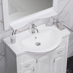 Opadiris Тумба с раковиной Риспекто 85 белая 1.WH11.0.265 – фотография-6