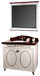 Водолей Мебель для ванной "Анжелика 90" F-1 красная – фотография-1