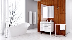 Aqwella Тумба под умывальник Милан 80 с ножками – фотография-5