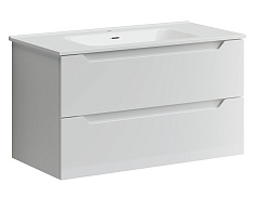 Sancos Тумба с раковиной Norma 2.0 100 белый глянец раковина Element 101 CN7003