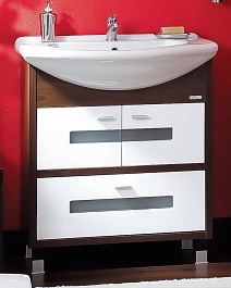 Бриклаер Тумба с раковиной Бали 75 венге – фотография-1